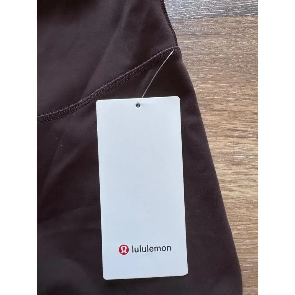 Lululemon Wunder Under SmoothCover High Rise 25” Espresso Size 0 NWT